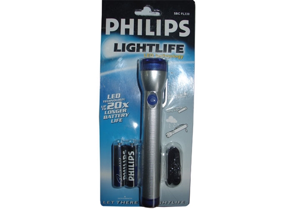 Φακός Philips με LED 1+1 δωρο
