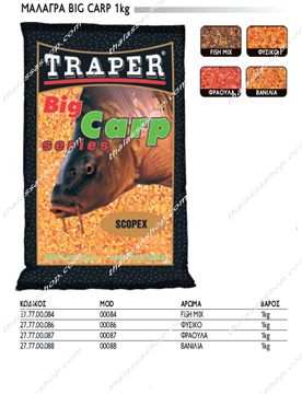 Εικόνα της ΜΑΛΑΓΡΑ TRAPER BIG CARP 1kg