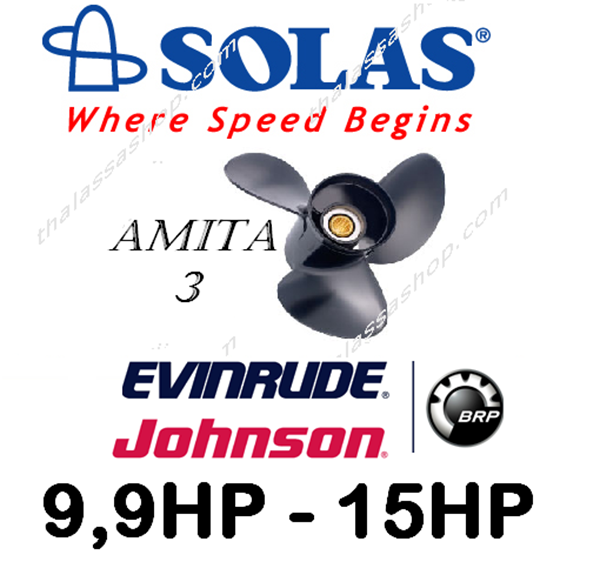 SOLAS AMITA 3  EVINRUDE-JOHNSON 9,9-15HP