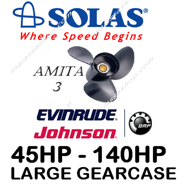 SOLAS AMITA 3  EVINRUDE-JOHNSON (LARGE GEARCASE) 40-140HP