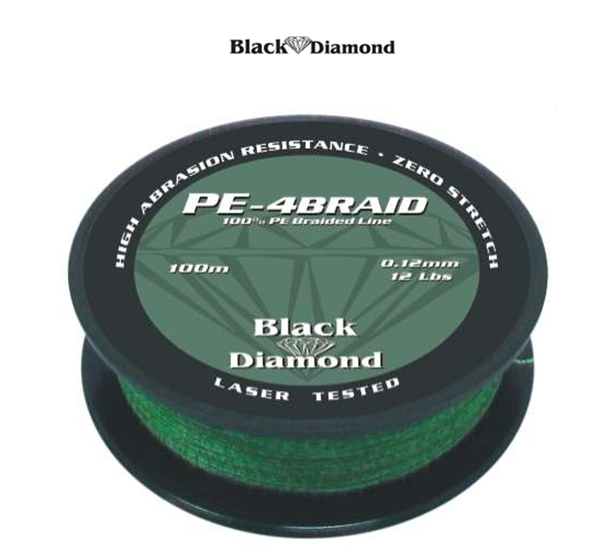 BLACK DIAMOND PE-4BRAID ΠΡΑΣΙΝΟ ΛΑΔΙ