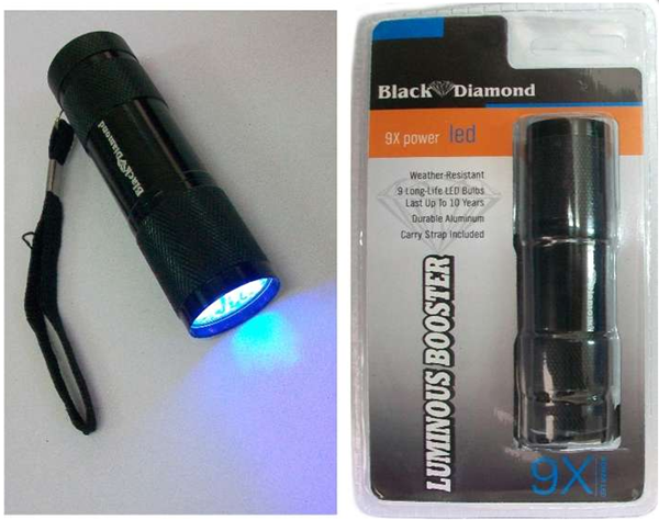 Φακός UV Black Diamond 9 LED