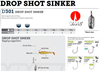 ΜΟΛΥΒΙ VMC DROP SHOT SINKER D301