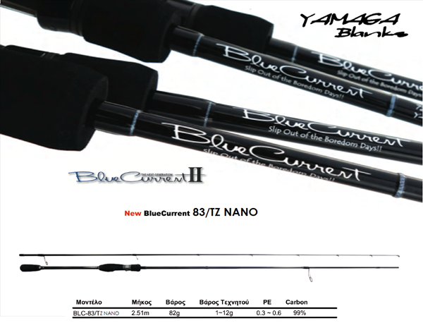 Thalassashop. YAMAGA BLANKS BLUE CURRENT 83TZ/NANO-F