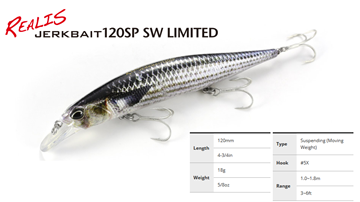 Εικόνα της ΨΑΡΑΚΙ DUO REALIS JERKBAIT 120SP SW LIMITED