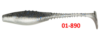 Dragon Belly Fish 8,5cm ΔΙΑΦ. ΓΚΡΙ-ΠΕΡΛΕ/ΜΠΛΕ ΣΤΡΑΣ 01-890