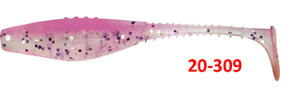 Dragon Belly Fish 8,5cm ΔΙΑΦΑΝΟ ΡΟΖ/ ΑΣΗΜΙ ΣΤΡΑΣ 20-309