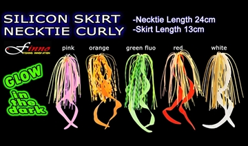 Picture of FINNO  CURLY SILICONE SKIRTS NECKTIE GLOW
