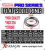 VANQUISH SOLID RINGS INOX 3 - 7mm