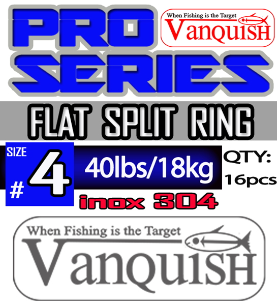 VANQUISH SPLIT RINGS INOX 4 - 7.5mm