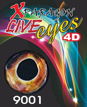 Picture of X-PARAGON LIVE EYES 4D SQUID GOLDBROWN 9001