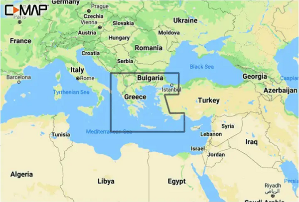 C-MAP DISCOVER Aegean Sea & Sea of Marmara