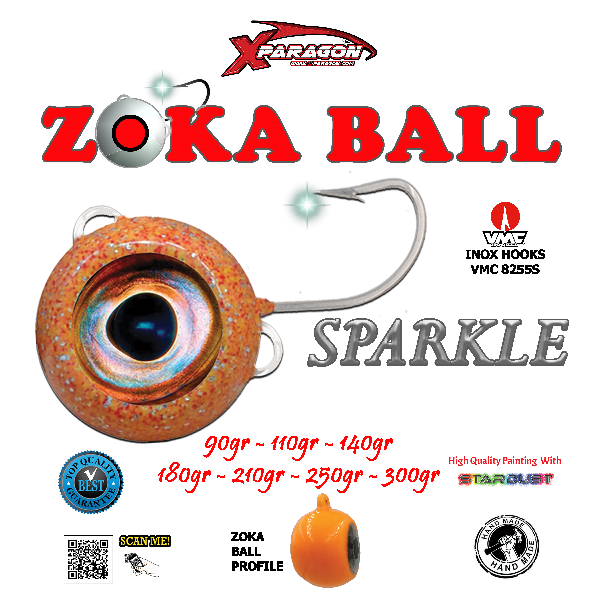 NEW X-PARAGON ZOKA BALL SPARKLE 90-300gr