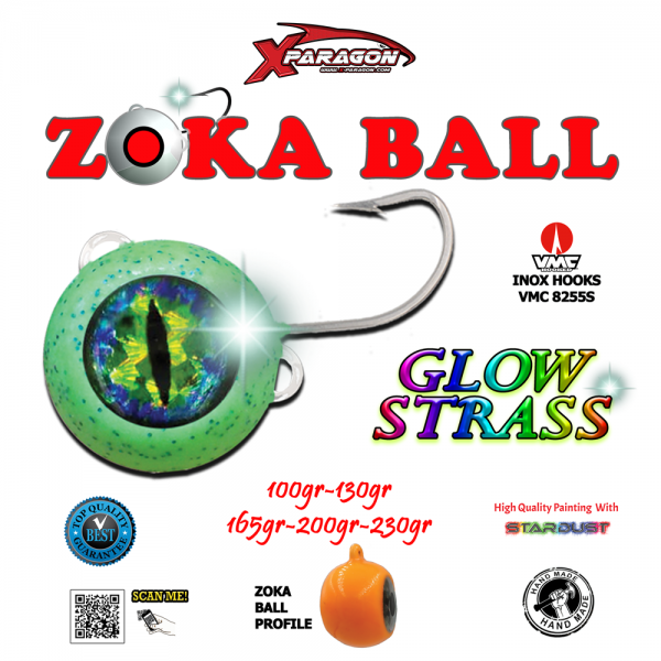 NEW X-PARAGON ZOKA BALL GLOW STRASS 90-300gr