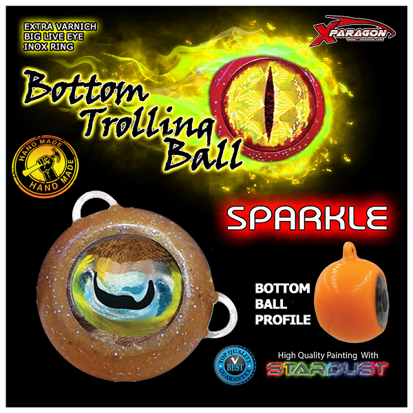 NEW X-PARAGON BOTTOM TROLLING BALL SPARKLE  80-440g