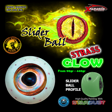 Picture of NEW X-PARAGON SLIDER BALL GLOW STRASS 90-300gr