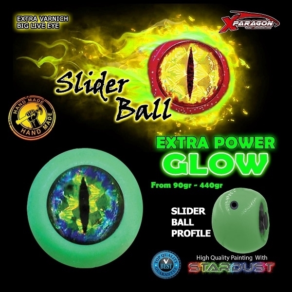 NEW X-PARAGON SLIDER BALL GLOW EXTRA POWER 90-300gr