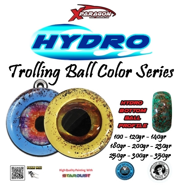 X-PARAGON HYDRO TROLLING BALL COLOR SERIES  100-350gr