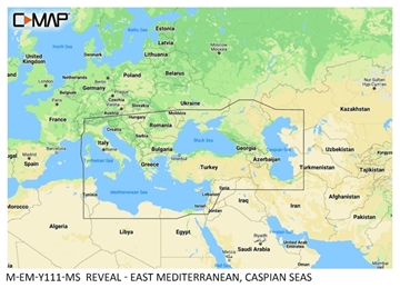 Εικόνα της C-MAP REVEAL  East Mediterranean & Caspian Seas