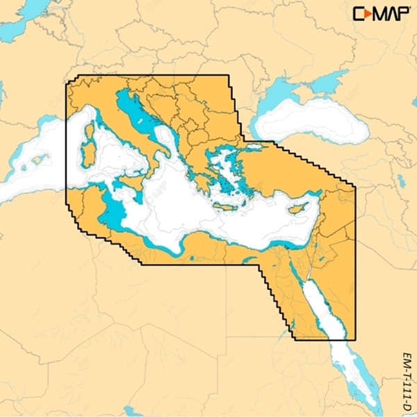 C-MAP REVEAL-X  East Mediterranean