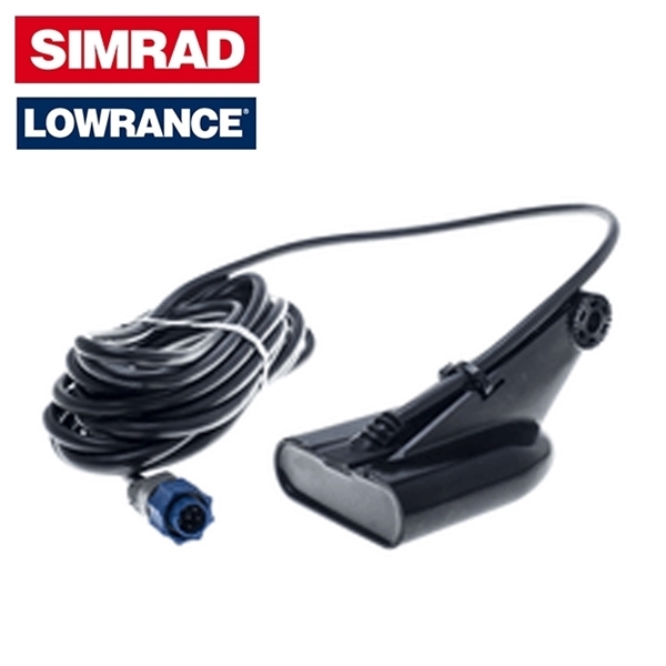 SIMRAD-LOWRANCE 9 Pin 50/200 kHz transom-mount skimmer depth/temp - black 9 pin connector