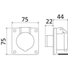 ΠΡΙΖΑ 16A 12/24V ΔΙΠΟΛΙΚΗ ΣΤΑΘΕΡΗ 11337-03 OSCULATI
