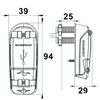 ΠΡΙΖΑ USB ΔΙΠΛΗ 12/24V 2Χ2.1Α ROKK 15199