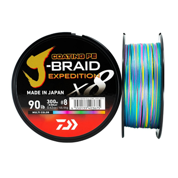 Εικόνα της ΝΗΜΑ DAIWA JBRAID EXPEDITION X8 300M MULTICOLOR