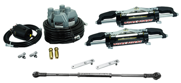 Εικόνα της ΣΕΤ ΥΔΡΑΥΛΙΚΟΥ ΜΗΧΑΝΙΣΜΟΥ ΤΙΜΟΝΙΟΥ 2 ΜΗΧΑΝΩΝ ΜΕ ΔΙΠΛΟΥΣ ΚΥΛΙΝΔΡΟΥΣ WORKHORSE SEAFIRST 01734-05