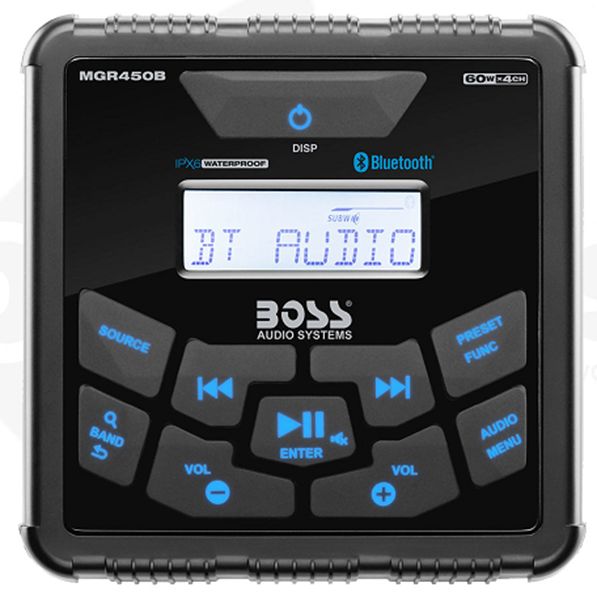 ΡΑΔΙΟ MULTIMEDIA PLAYER 4X60W 112X112MM BOSS MARINE 88814
