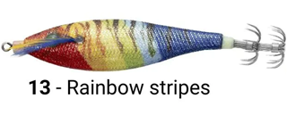 ΚΑΛΑΜΑΡΙΕΡΑ CINNETIC ΚΑΛΑΜΑΡΙΕΡΑ SQUID JIG PRO 13 Rainbow stripes
