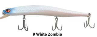 ΤΕΧΝΗΤΟ ΔΟΛΩΜΑ CINNETIC CRAFTY MINNOW 150F 9 White zombie