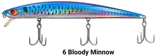 ΤΕΧΝΗΤΟ ΔΟΛΩΜΑ CINNETIC SKY LINE MINNOW SLIM 140F 6 Bloody minnow